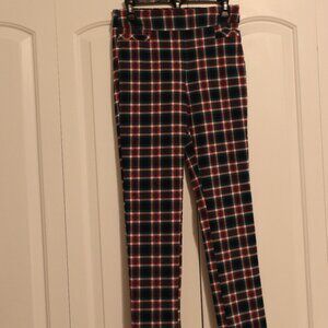 Kim Rogers Petite pull on Plaid pants size 6 petite
